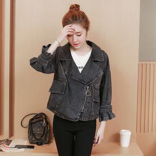 Lapel Denim Blazer