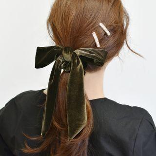 Ribbon Velvet Scrunchy Hair Tie