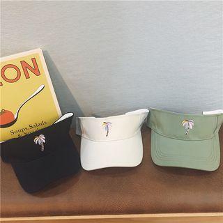 Tree Embroidered Sun Visor