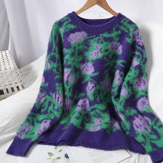 Flower Sweater Blue - One Size