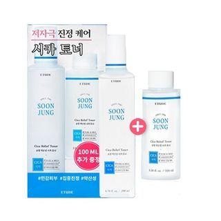 Etude - Soon Jung Cica Relief Toner Special Set 2 Pcs