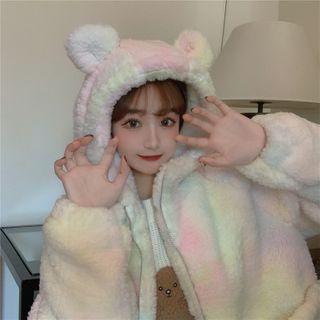 Bear Ear Dyed Fleece Jacket