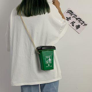 Chain Strap Bin Crossbody Bag