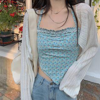 Floral Print Asymmetrical Camisole Top