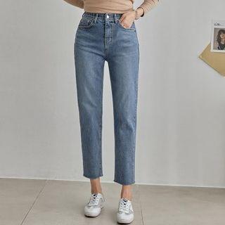 Hidden Band-waist Harem Jeans