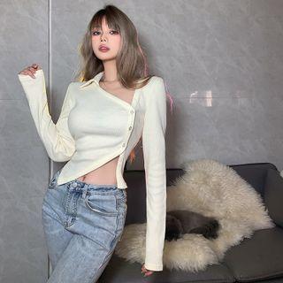 Collared Irregular T-shirt