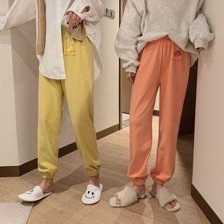 Fruit Print Gather-cuff Lounge Pants