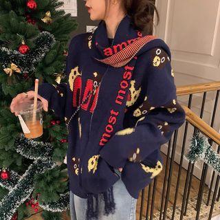 Print Sweater / Scarf