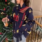 Print Sweater / Scarf