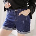 Roll-up Hem Denim Shorts (s~xxxl)