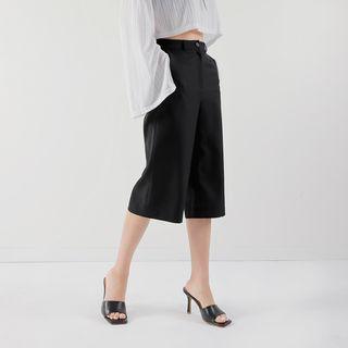 Cropped Wide Dress Pants