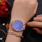 Star & Moon Bracelet Watch   - Rose Gold