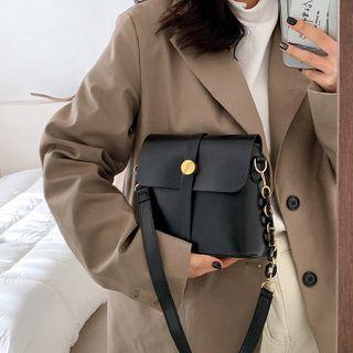Faux Leathers Bucket Bag