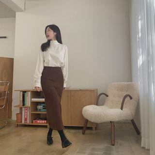 H-line Maxi Winter Skirt