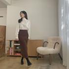 H-line Maxi Winter Skirt