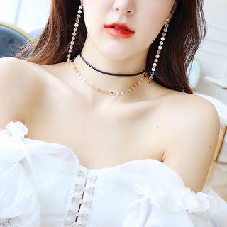 Choker / Dangle Earring / Set