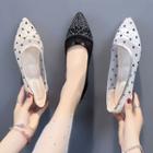 Dotted Pointed Mesh Panel Flats