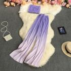 Set: Tube Top + Gradient Wide Leg Pants