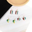 Color Block Hook Drop Earring / Clip-on Earring (various Designs)