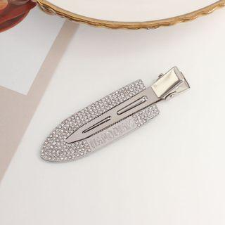 Rhinestone Alloy Hair Clip 1 Pc - Hair Clip - Silver - One Size