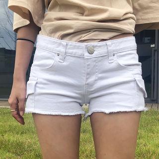 Fray-hem Cargo Shorts