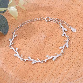 Leaf Bracelet Branches - Silver - One Size