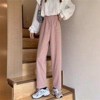 High-waist Corduroy Sports Pants