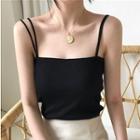 Double Strap Camisole Knit Top