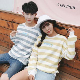 Couple Striped Sweatshirt