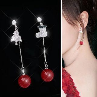 Christmas Pearl Drop Earring