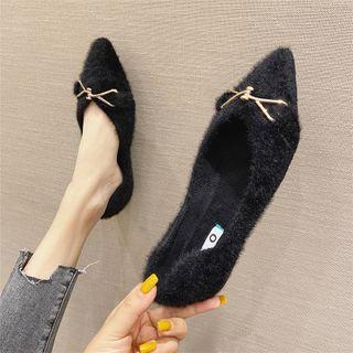 Asymmetric Snaffle Furry Flats