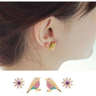 Flower & Bird Studs