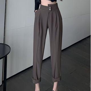 High Waist Tapered Dress Pants