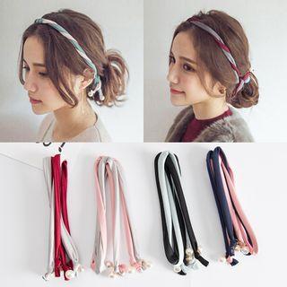 Faux Pearl Two-tone Headband
