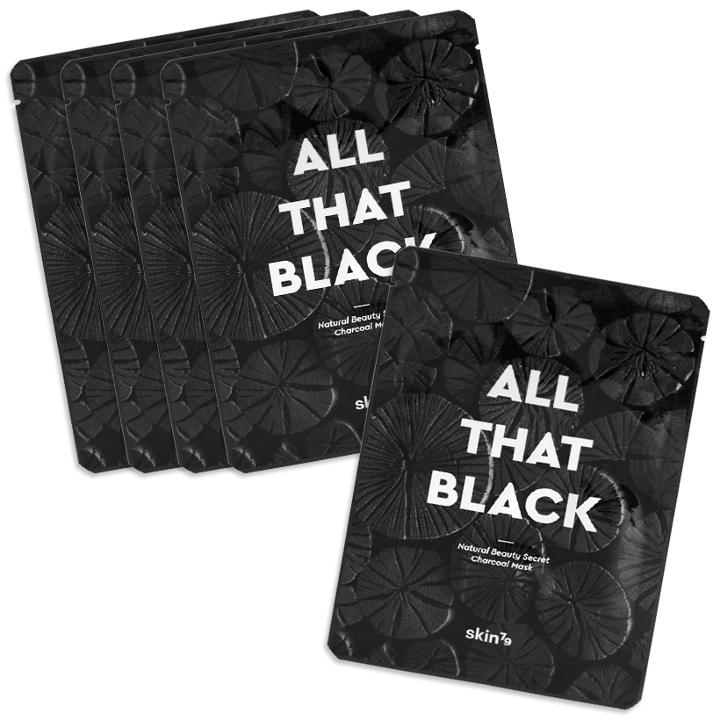 Skin79 - All That Black Mask Set 5 Pcs