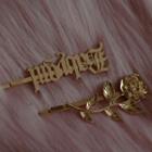 Alloy Lettering / Rose Hair Pin As Shown In Figure - One Size