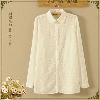 Eyelet-lace Shirt