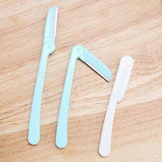 Eyebrow Razor Set Of 3 - Blue & White - One Size