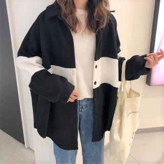Two Tone Shirt Jacket