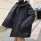 Plain Hood Padded Coat