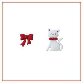 Cat Bow Asymmetrical Earring