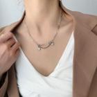 Alloy Star Pendant Necklace Pentagram - One Size