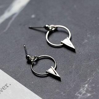 925 Sterling Silver Geometric Drop Earring
