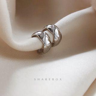 925 Sterling Silver Mini Open Hoop Earring 1 Pair - Silver - One Size
