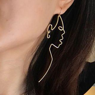 Wirework Face Statement Earring