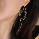 Wirework Face Statement Earring