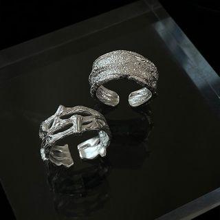 Textured Sterling Silver Open Ring (various Designs)