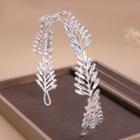 Wedding Faux Crystal Branches Headpiece Silver - One Size