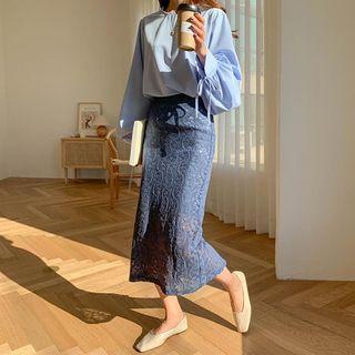 Crochet H-line Midi Skirt