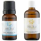 Akiku Aroma - Morroco Rose Face & Body Care Value Set : Rejuvenate Rose Blend Body & Massage Oil + Morroco Rose Absolute, Light (3%) Pure Essential Oil 2 Pcs